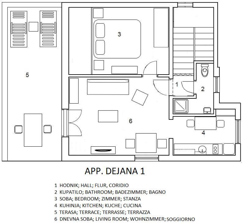 Apartments Dejana Štinjan Eksteriør billede